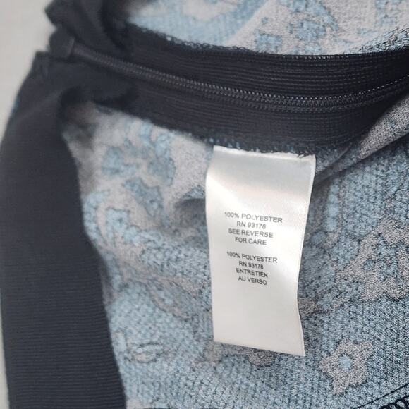 T Tahari Blue with Black‎ Lace Floral Maxi Skirt Size 10 - NWT - Picture 7 of 7